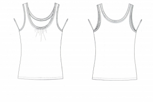 Технический эскиз майка