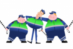 заставки Шоу Уральские пельмени - Гаишник