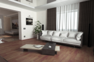 Интерьер гостиной хайтек