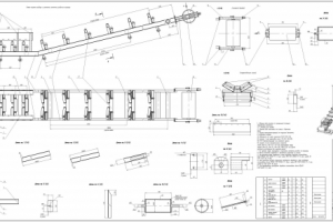 Металлоконструкция конвейера по транспортировке щебня