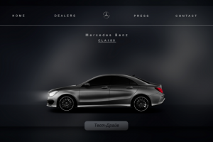 Дизайн-сайт - Mercedes-Benz