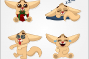 Варианты  стикеров для соц.сети