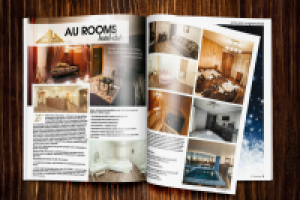 Разворот в глянцевом журнале для гостиницы