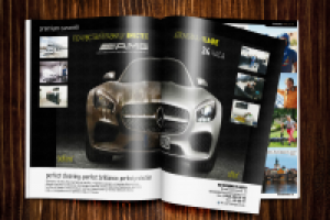 Разворот в глянцевом журнале для автомойки
