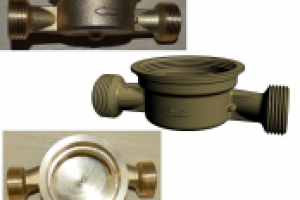 3D модель - корпус водосчётчика - деталь + фото