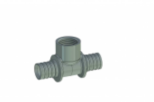 3D модель фитинга -- тройник