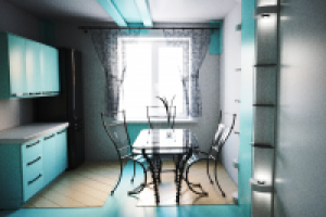 Светлая кухня