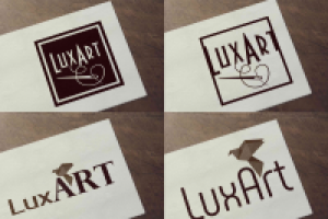 Логотип для дизайнера одежды "LuxArt"