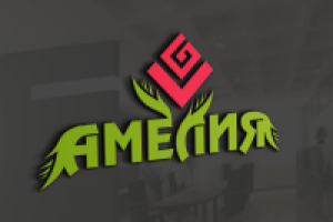 Логотип для цветочного магазина "АМЕЛИЯ"
