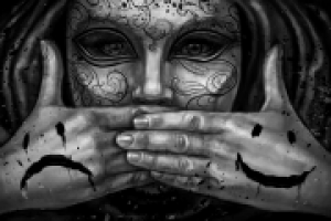 Эскиз для росписи "Театр"