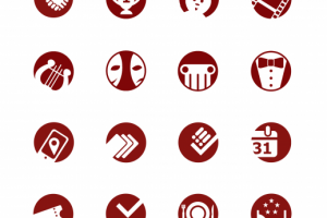 Набор иконок для сайта/презентаций Yclub