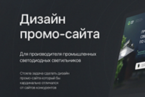 Дизайн промо сайта Новосвет