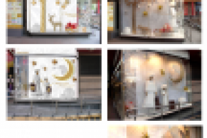 Новогодняя витрина ТРЦ "Семеновский"