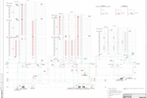 Здание в ММДЦ Москва-Сити - схема бытовой канализации