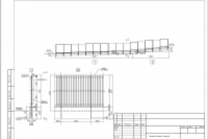 Конструкция ограждения из профлиста