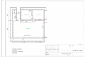 Помещение больницы с подводкой силовой части