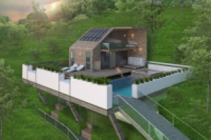 Гостиничный комплекс на сложном рельефе