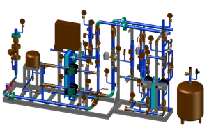Узел совместного приготовления воды для отопления и ГВС