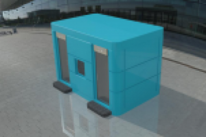 Кабинка WC (стеклопанели)