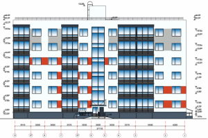 2x009-Проект 6 этажного жилого дома 17.03x37.11 3500м.кв.