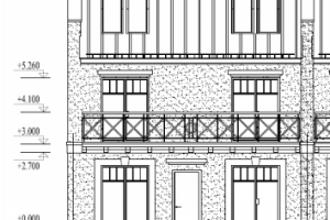 2x003-Проект блокированного 3 этажного жилого дома 16.6x80.1 174