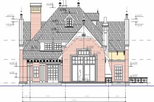 1x015-Проект 2 этажного дома 13.4x15.4 340м.кв.
