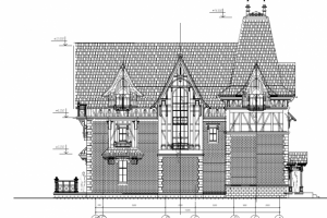 1x011-Проект 3 этажного дома 15.3x26.85 460м.кв.