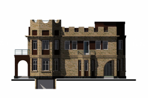 1x010-Проект 2 этажного дома 13.5x13.79 500м.кв.