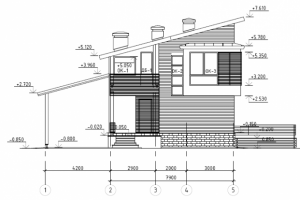 1x008-Проект 2 этажного дома 8x9 100м.кв.