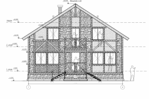 1x001-Проект 2 этажного дома 12х6 150м.кв.
