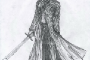 Человек в плаще