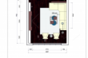 План пола с расстановкой мебели.