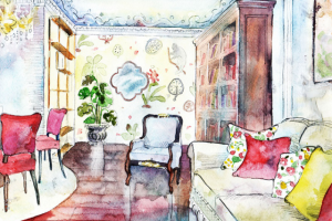 Эскиз интерьера