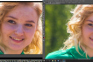 ретушь лица