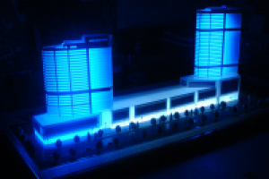 архитектурный макет многофункционального комплекса