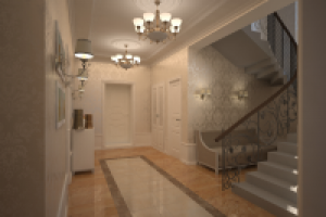 Коттедж. Холл. Ракурс 2