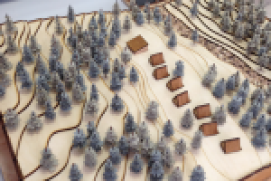 Макет актив-отеля вблизи горы Иремель (респ. Башкортостан)