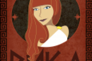 Иллюстрация в стиле мультика "Геркулес"