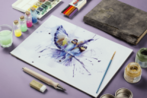 Акварельные птички