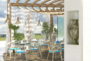 Эскиз ресторана в греческом стиле