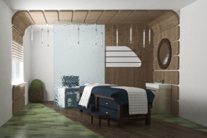 Эскиз кабинета массажа