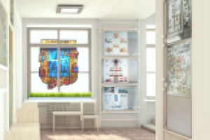 Эскиз зоны отдыха в высшем учебном заведении (бюджетный вариант)