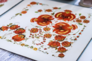 Петриковская роспись 50х50