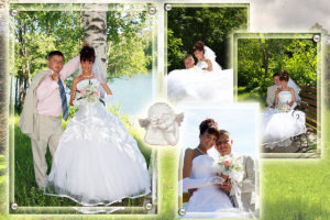 Свадебный фотоколлаж "Ангел"