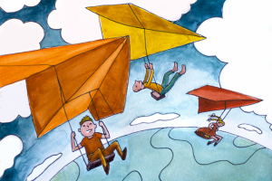 Открытка для благотворительного фонда "1000 друзей"