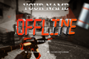 Оффлайн заставка для twitch