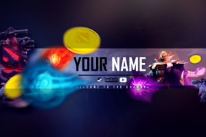 Шапка для оформления твич канала