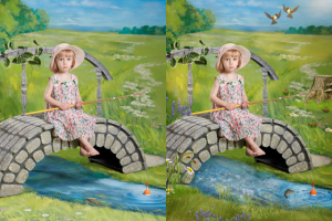 Обработка детских фотографий