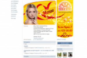 Разработка оформления группы Салона красоты CITRUS