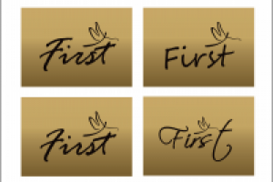 Логотип для бренда по наращиванию волос First Hair